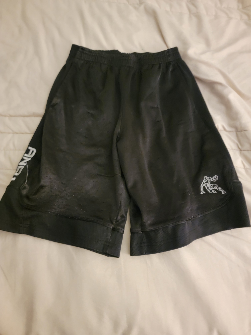And1 Black Men's Basketball Shorts with Side Logo
